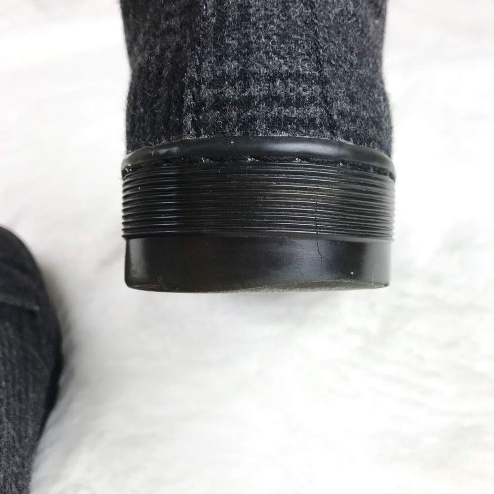 Dr. Martens Men's Gray Grey Felted Wool Boots - Picture 6 of 8